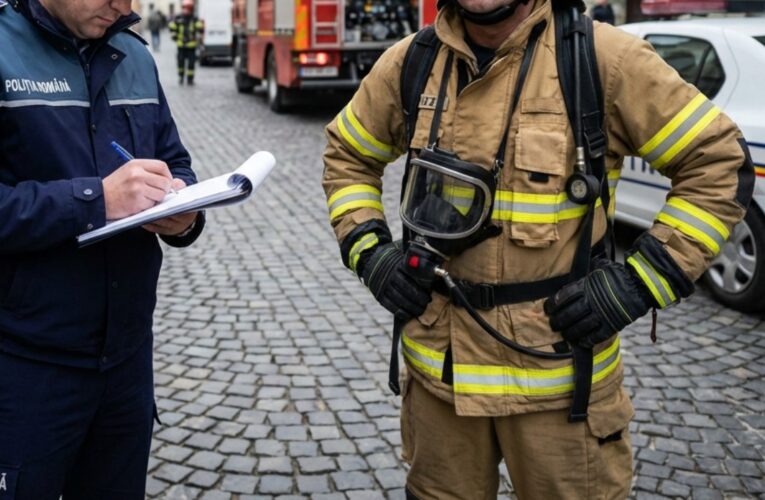 Polițist din Galați, cercetat disciplinar pentru că a amendat un pompier care se deplasa la o intervenţie şi nu a acordat prioritate autospecialei de Poliţie, care mergea la acelaşi eveniment
