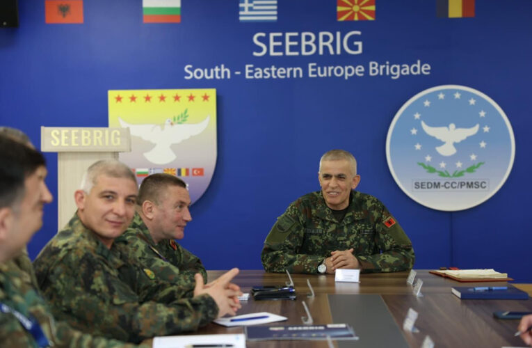 Comandantul Brigăzii Multinaționale din Europa de Sud-Est, primit la sediul MApN